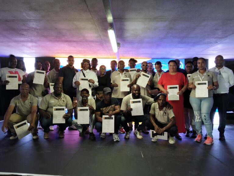 Some of the SMME received certificate from skill programme at Tasez photo by Dimakatso Modipa