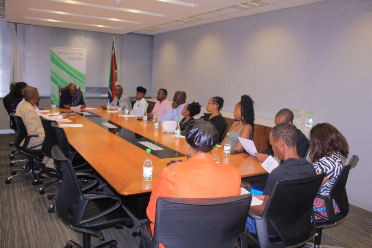 City of Tshwane speaker Mncedi Nddzwanana with some of the new wards committee photo by Dimakatso Modipa