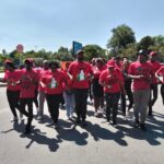 EFF activist sub region 5 members for Pick N Pay to pay worker their retrenchment package photo by Dimakatso Modipa