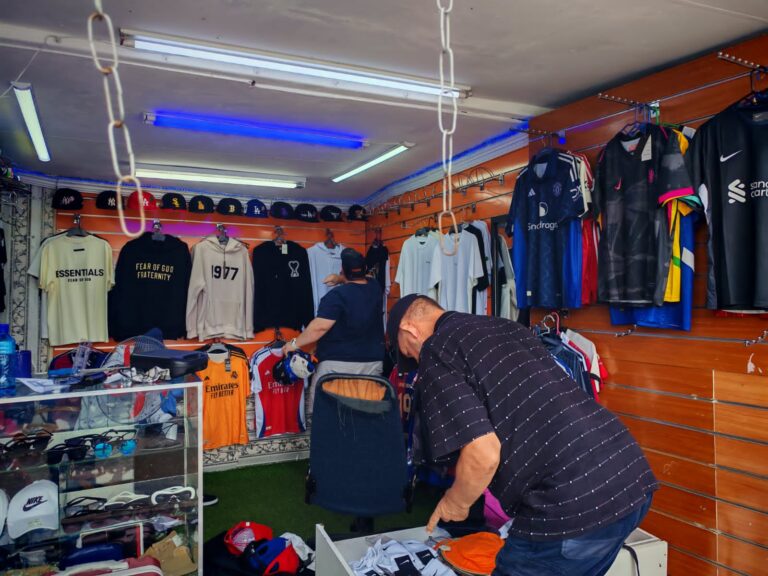 More than 2 000 items were seized that include high-end counterfeit clothing, shoes, handbags, caps, watches, sunglasses, and belts as well as toys
