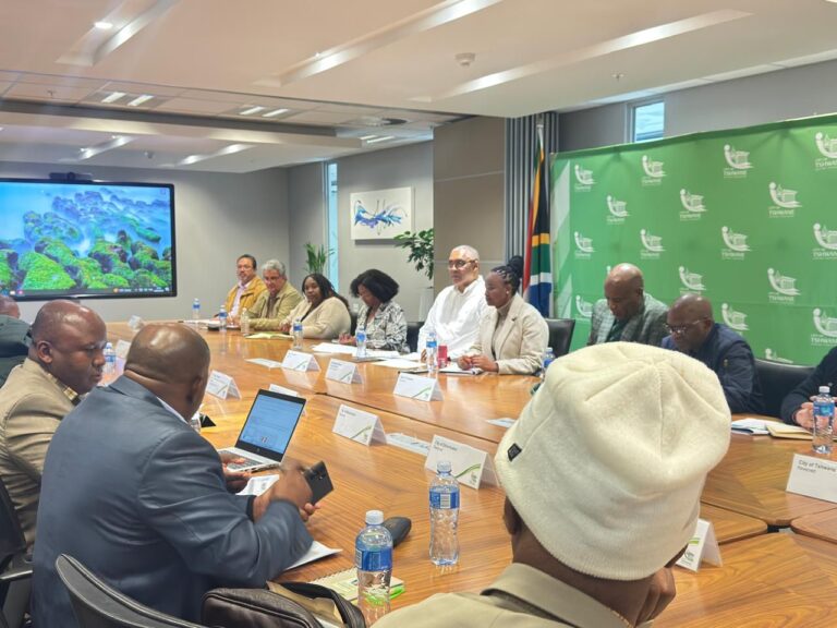 Historic meeting with leaders of Tshwane, Johannesburg and Ekurhuleni to discuss the rehabilitation of the Kaalspruit Catchment photo supplied