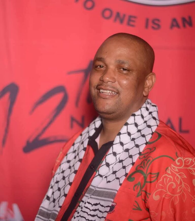NEHAWU General Secretary, Zola Saphetha
