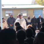 Gauteng MEC for education Matome Chiloane addressing learners of Lesedi secondary school photo by Dimakatso Modipa