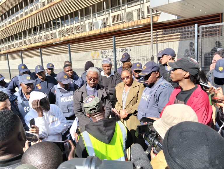 Students at the department of higher education a d training in Pretoria photo by Dimakatso Modipa