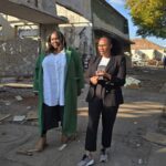MMC for Shared Services Kholofelo Morodi and City of Tshwane Mayor Dr Nasiphi Moya on an inspection your in Pretoria West to reclaim Municipal property
