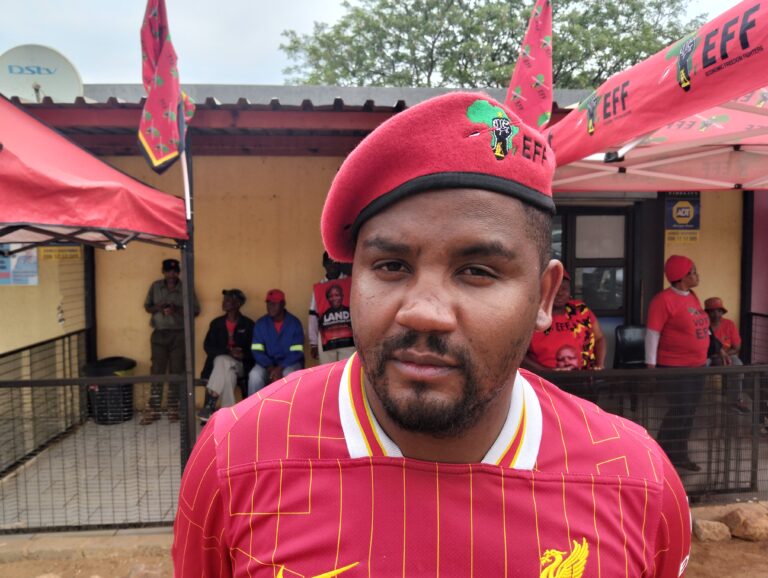 Nkululeko Dunga EFF Gauteng provincial chairperson photo by Dimakatso Modipa