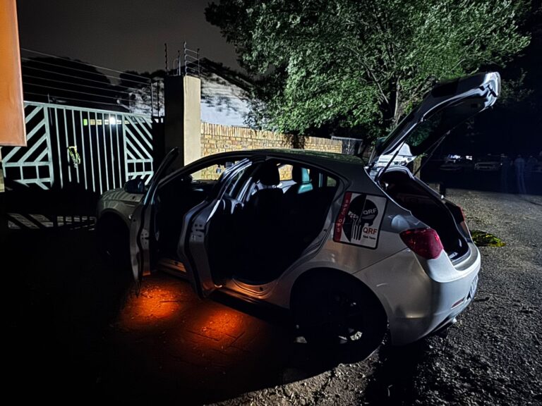 The car the Madlanga commission witness D was shot and killed photo by SAPS