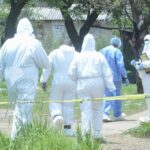 Forensic team at Saulsville hostel in Tshwane photo supplied