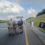 The crime scene shootout, on N12 road on 14 January 2026