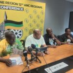 ANC leadership in a media briefing photo by Dimakatso Modipa