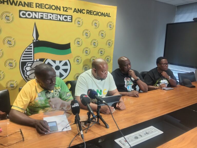 ANC leadership in a media briefing photo by Dimakatso Modipa