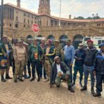 Members of the Liberation Struggle War Veterans of South Africa (LSWV-SA) in Union Buijdings in Pretoria photo by Dimakatso Modipa