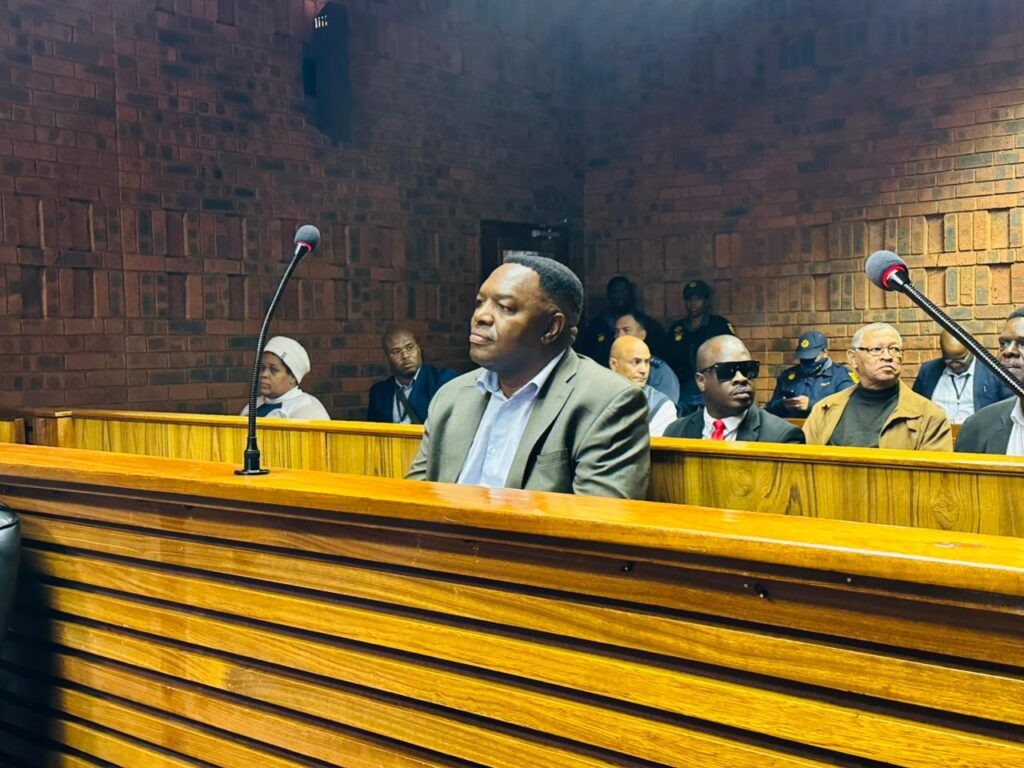 National Police Commissioner, General Fanie Masemola, appeared at the Pretoria Magistrates’ Court on four charges photo supplied