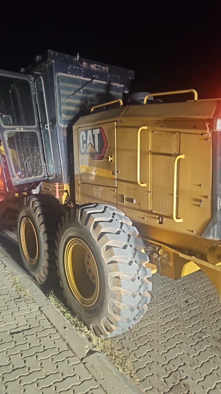 The stolen grader recovered in Dennilton photos supplied