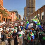March and March Movement members protest joined by different civic movement photo by Dimakatso Modipa