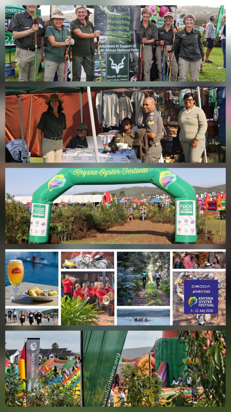 SANParks Honorary Rangers at the festival hub photos supplied