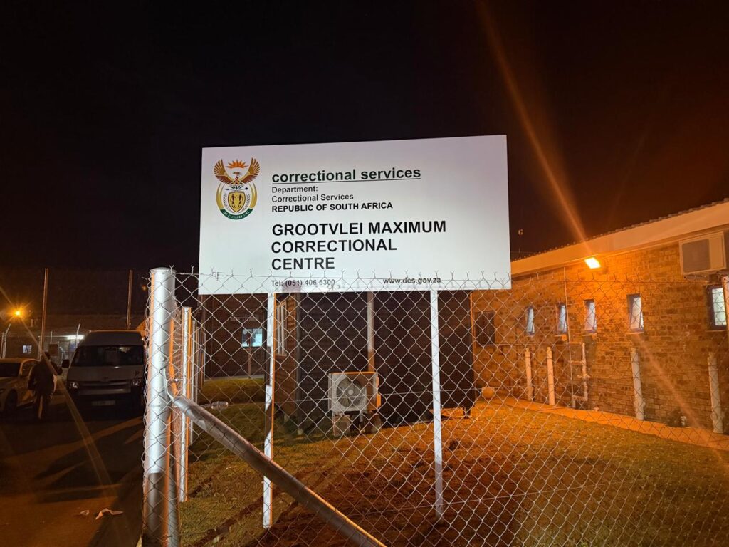 Mangaung Correctional Centre, now renamed Grootvlei Maximum Correctional Centre photo supplied