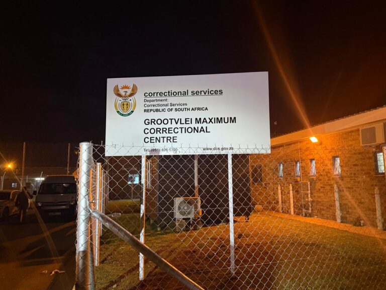 Mangaung Correctional Centre, now renamed Grootvlei Maximum Correctional Centre photo supplied