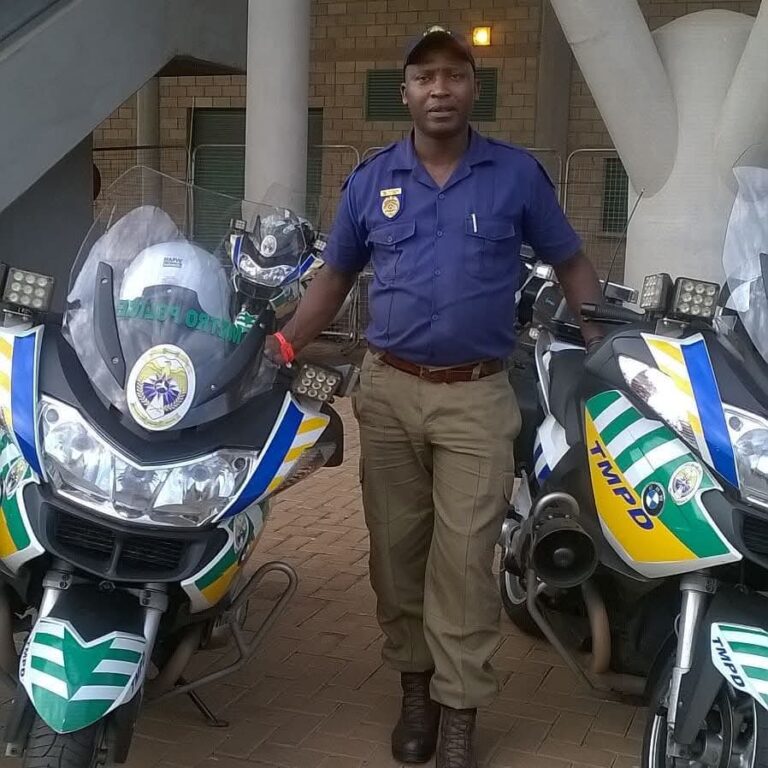 Albert Morioh Rakgatla during his days as TMPD officer