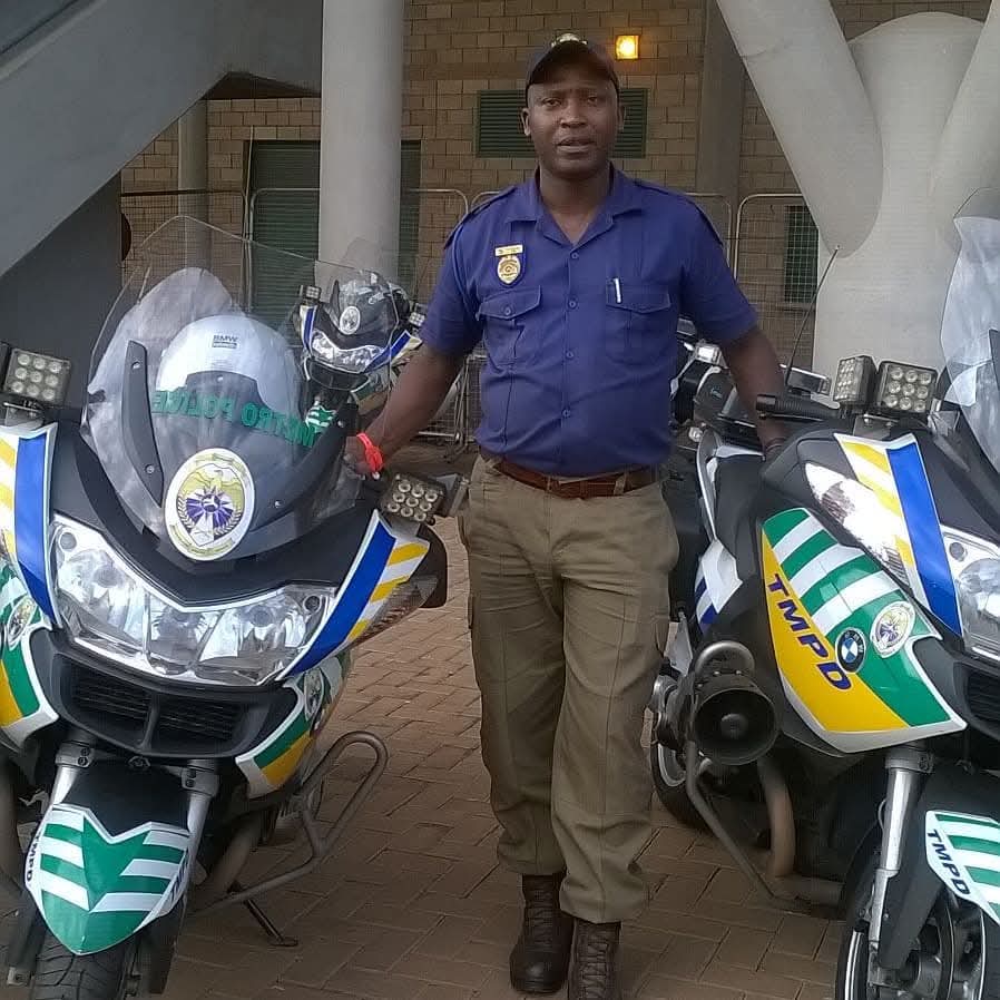 Albert Morioh Rakgatla during his days as TMPD officer