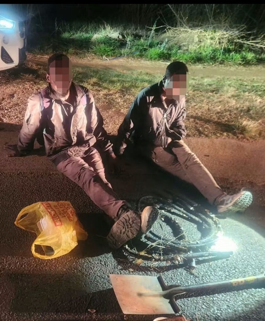 Two foreign nationals arrested for tampering with essential infrastructure in Lindo Park photos supplied
